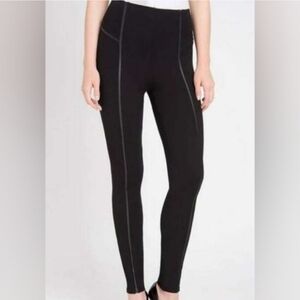 Lysse leggings Medium Black Faux Leather Insert